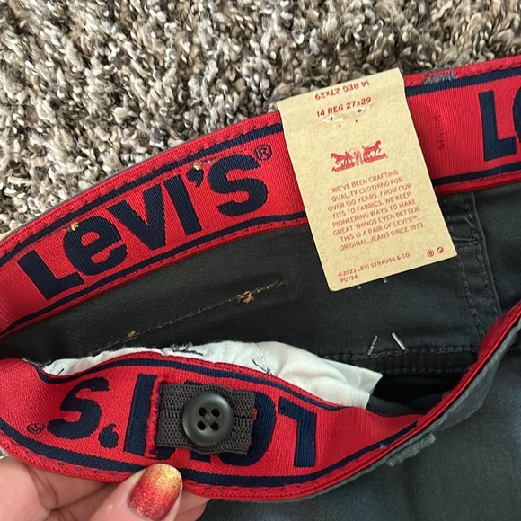 LEVIS 502 gray chino, boys 14 (27x29) - Picture 6 of 7